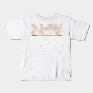 Gentle blossom rose gold and marble Kids T-Shirt